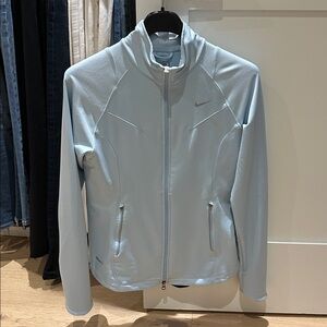 Nike Dry Fit Running Jacket Light Blue Size Small